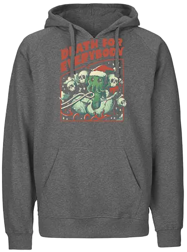 Death For Everybody - weihnachten, christmas, cthulhu, lovecraft, death - Fairtrade Hoodie