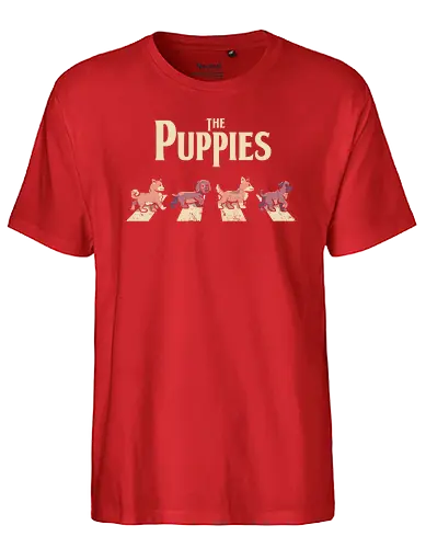 The Puppies - puppy, dog, cute, mashup, pop, music, btles - Fairtrade T-Shirt