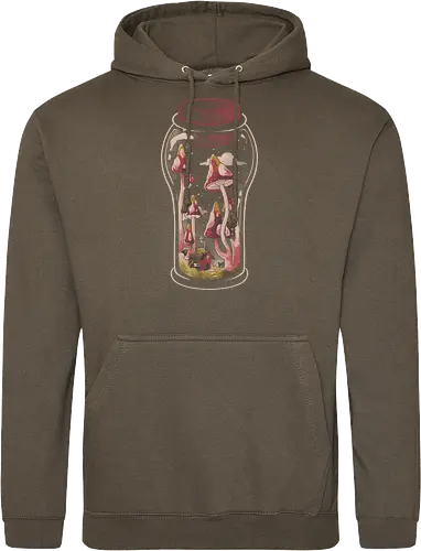 Gnome Jar - gnom, glas, jar, pilz, mushroom - Standard Hoodie