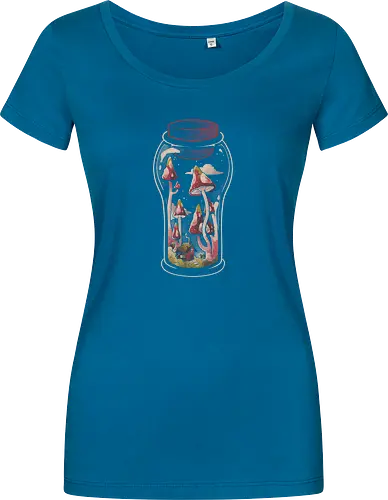 Gnome Jar - gnom, glas, jar, pilz, mushroom - Women T-Shirt