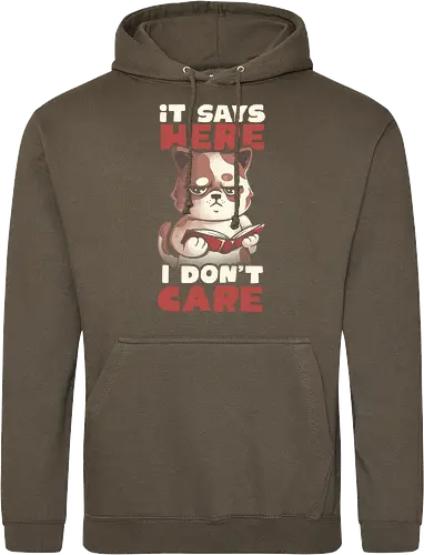 It Says Here I Don't Care