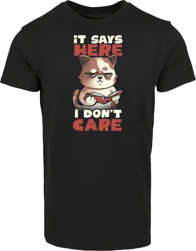 It Says Here I Don't Care