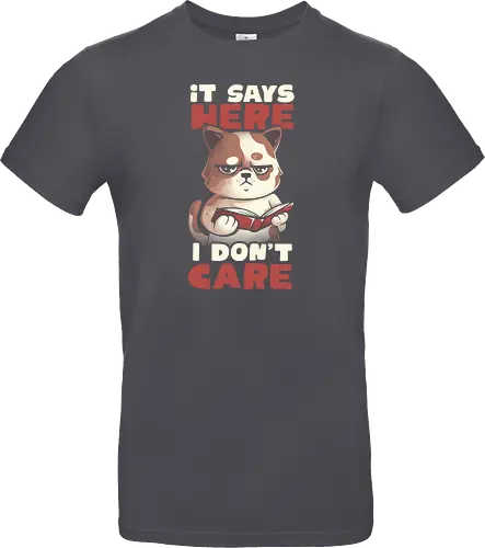 It Says Here I Don't Care