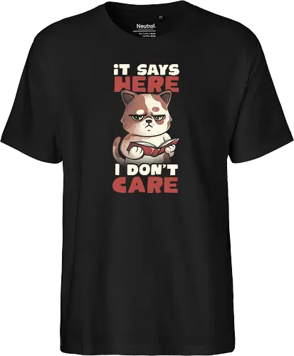 It Says Here I Don't Care
