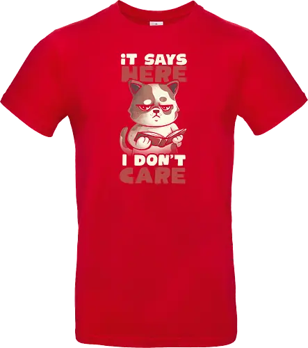 It Says Here I Don't Care
