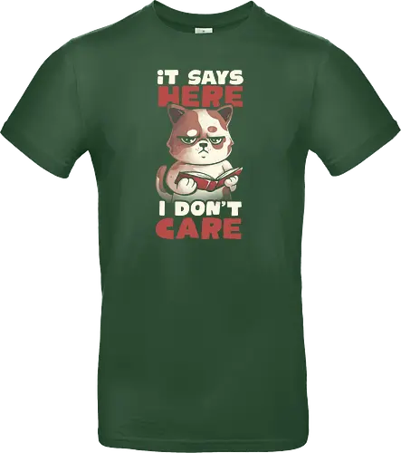 It Says Here I Don't Care