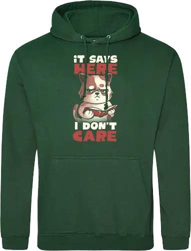 It Says Here I Don't Care