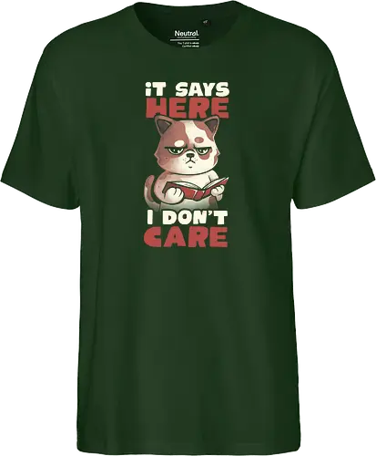 It Says Here I Don't Care
