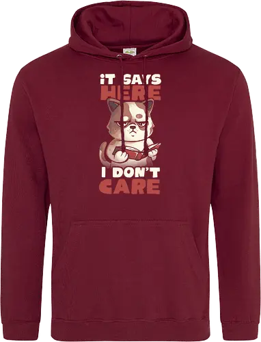 It Says Here I Don't Care
