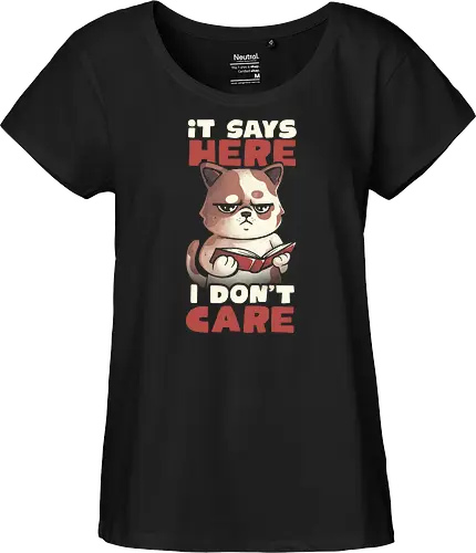 It Says Here I Don't Care
