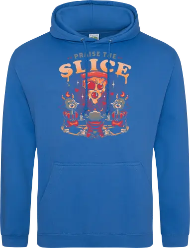 Praise the Slice - demon, baphomet, pentagram, pizza - Standard Hoodie