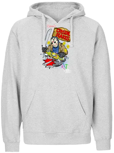Jason's Crystal Flakes - jason, friday the 13th, freitag der 13., horror, müsli, flakes, crystal lake, movie, film, cerl - Fairtrade Hoodie