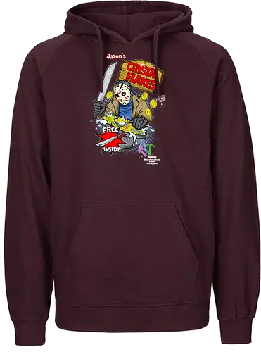 Jason's Crystal Flakes - jason, friday the 13th, freitag der 13., horror, müsli, flakes, crystal lake, movie, film, cerl - Fairtrade Hoodie