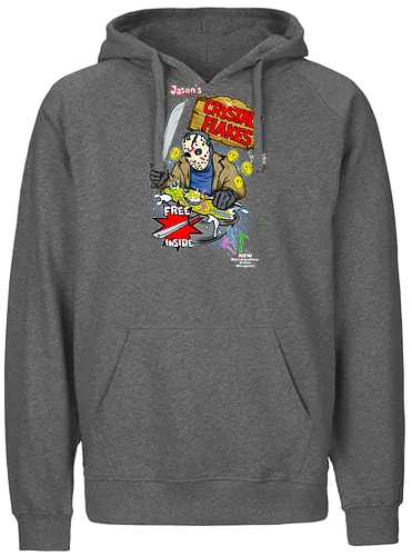 Jason's Crystal Flakes - jason, friday the 13th, freitag der 13., horror, müsli, flakes, crystal lake, movie, film, cerl - Fairtrade Hoodie