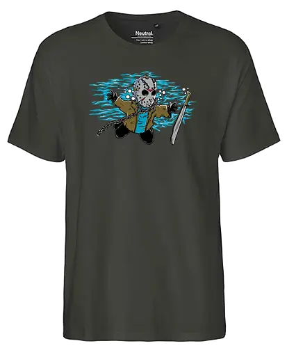 Nevermind Jason - mashup, friday the 13th, freitag der 13., tgif, nevermind, music, album cover - Fairtrade T-Shirt