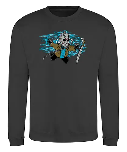 Nevermind Jason - mashup, friday the 13th, freitag der 13., tgif, nevermind, music, album cover - Sweatshirt
