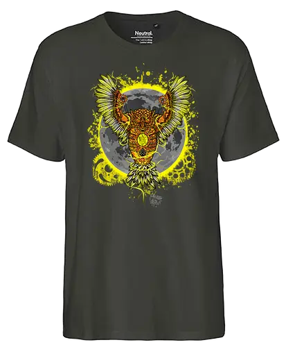 Robot Owl - eule, owl, art, kunst, dieselpunk, punk, stmpunk - Fairtrade T-Shirt