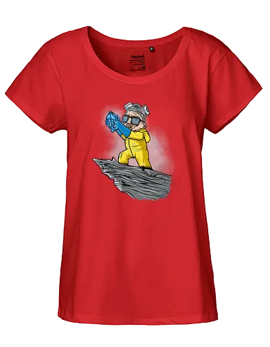 The Meth King - heisenberg, meth, drugs, mashup, lion, king, walter white, brking bad - Fairtrade Girl Shirt