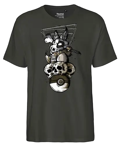 Evil Bone Monster - gaming, pocket, monster - Fairtrade T-Shirt