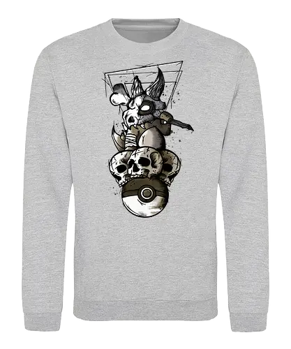 Evil Bone Monster - gaming, pocket, monster - Sweatshirt