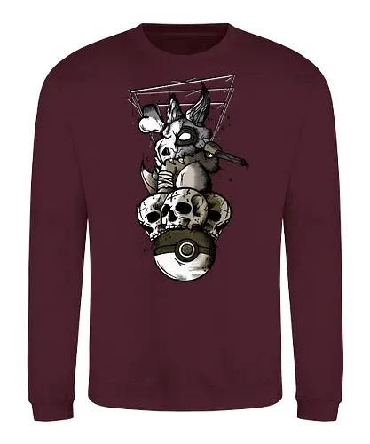 Evil Bone Monster - gaming, pocket, monster - Sweatshirt