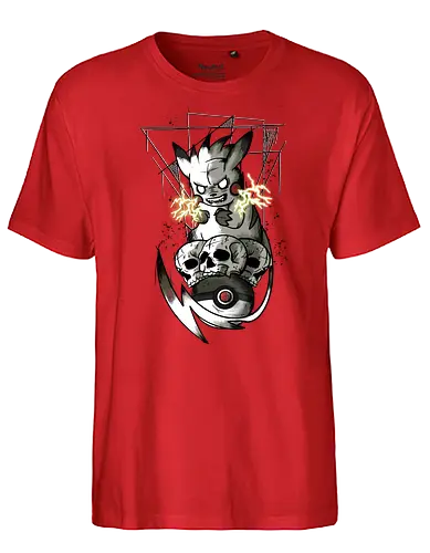 Evil Electric Mouse - gaming, pocket, monster, mouse, electric - Fairtrade T-Shirt