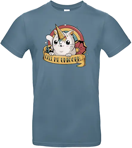 Call me Unicorn - einhorn, katze, cat, cone, eis, tattoo, icecrm - Standard T-Shirt