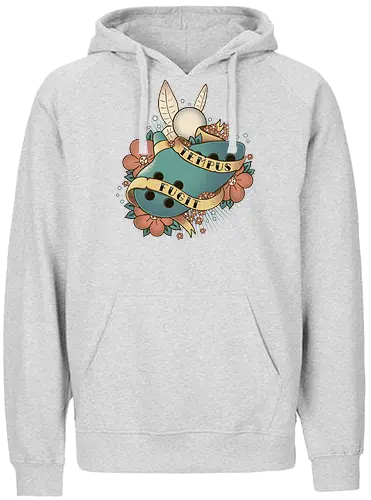 Tempus Fugit - ocarina, time, zeit, song, lied, tattoo - Fairtrade Hoodie
