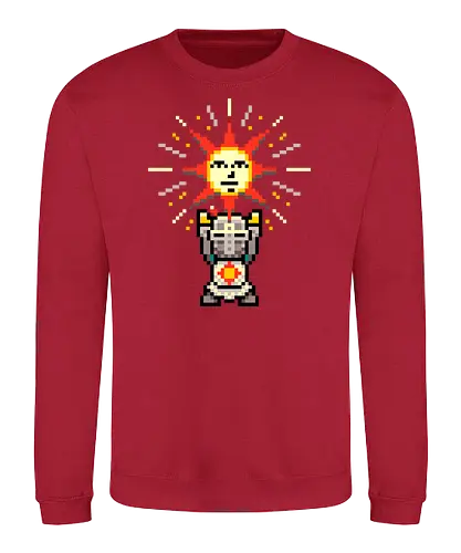 Praise the Pixel - souls, praise the sun, solaire of astora, sun, sonne, gaming, pixel - Sweatshirt