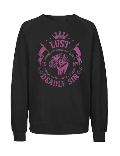 Lust is my sin - Sünde, Todsünde, Wolllust, anime, seven ddly sins - Fairtrade Sweatshirt
