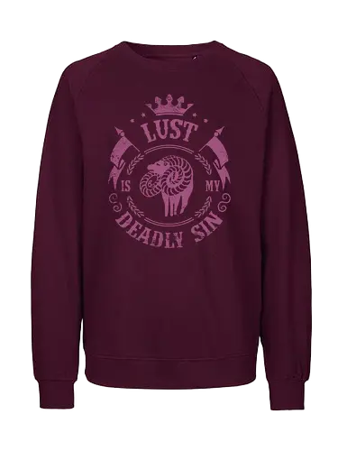 Lust is my sin - Sünde, Todsünde, Wolllust, anime, seven ddly sins - Fairtrade Sweatshirt