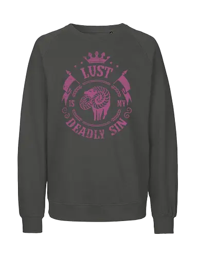 Lust is my sin - Sünde, Todsünde, Wolllust, anime, seven ddly sins - Fairtrade Sweatshirt