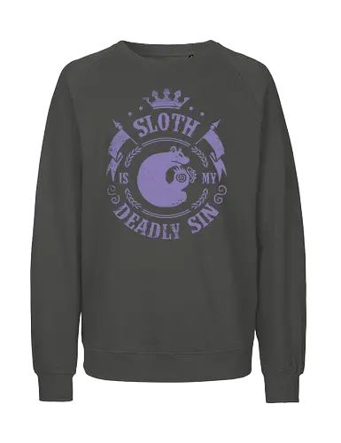 Sloth is my sin - Sünde, Todsünde, anime, faulheit, seven deadly sins - Fairtrade Sweatshirt