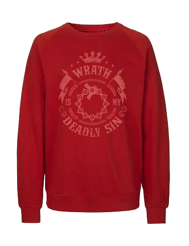 Wrath is my sin - Sünde, Todsünde, anime, zorn, seven deadly sins - Fairtrade Sweatshirt