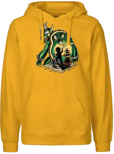 The Last Battle - mario, turtle, princess, plumber, klempner, videogames, classic, retro, castle, schloss, kampf, battle - Fairtrade Hoodie