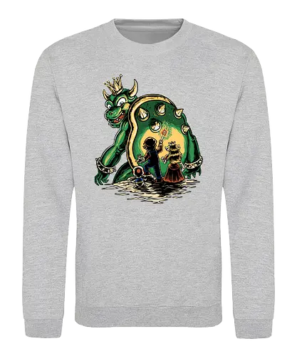 The Last Battle - mario, turtle, princess, plumber, klempner, videogames, classic, retro, castle, schloss, kampf, battle - Sweatshirt