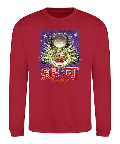 Astro Ramen - astro, ramen, weltraum, space, all, food, japan, noodlesoup, astronaut, lecker, nom - Sweatshirt