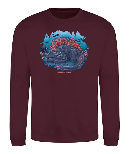 Save Coral - coral, koralle, nature, meer, natur, diving, water, climate, s, ocn, ozn - Sweatshirt