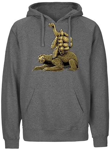 Slow Bros - sloth, faultier, schildkröte, turtle, slow, langsam, cute, süß, niedlich - Fairtrade Hoodie
