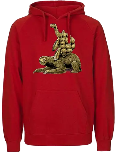 Slow Bros - sloth, faultier, schildkröte, turtle, slow, langsam, cute, süß, niedlich - Fairtrade Hoodie