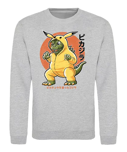 Pikazilla - monster, kigurumi, anzug, kaiju, süß, cute, niedlich, flauschig, oConsoleie - Sweatshirt