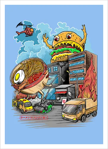 Burger vs Ramen