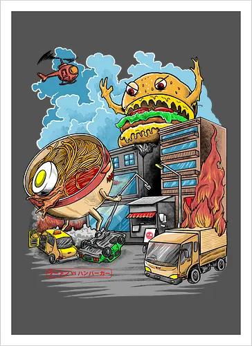 Burger vs Ramen