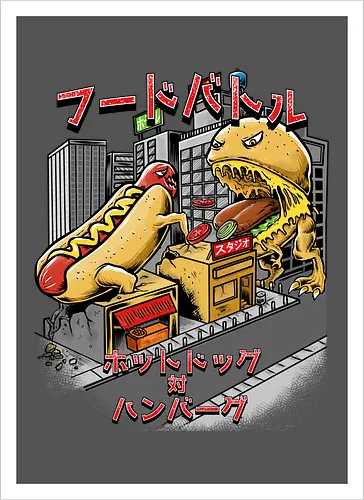 Burger vs Hotdog