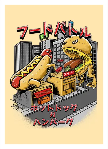 Burger vs Hotdog