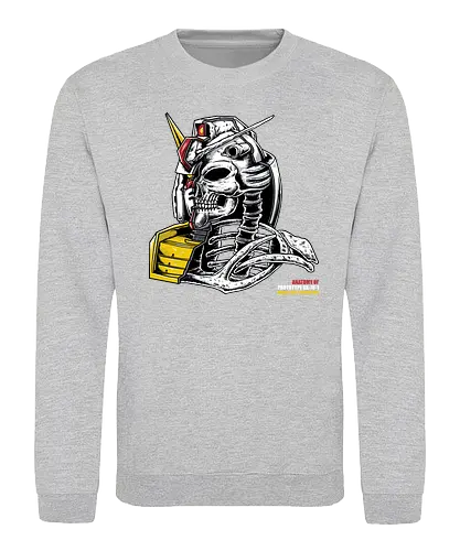 Mecha Anatomy - mecha, robot, japan, nippon, mechanic, anatomy, skull, schädel, anatomie - Sweatshirt