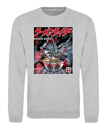 Ramen Rider - ramen, rider, nudeln, kamen rider, manga, anime, mashup, fun, food, essen, t - Sweatshirt