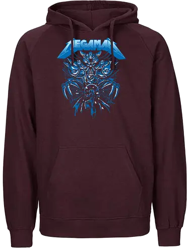 Mega Rockman - mega, man, gaming, metal, music, mashup, Heavy metal - Fairtrade Hoodie