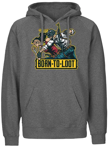 Born to Loot - pubg, gaming, games - Fairtrade Hoodie