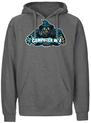 Computer Wiz - computer, reparatur, wizard, zauberer, computerproblem, lösung - Fairtrade Hoodie